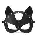 Máscara Sensual Formato de Gato em Couro