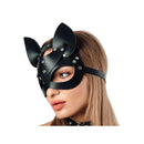 Máscara Sensual Formato de Gato em Couro